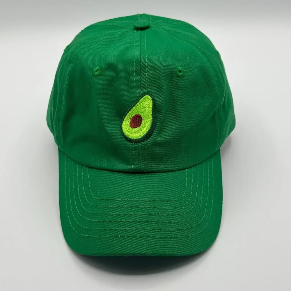 DALIX Avocado Embroidered Green Baseball Cap Fun Food Adjustable Strap Cap